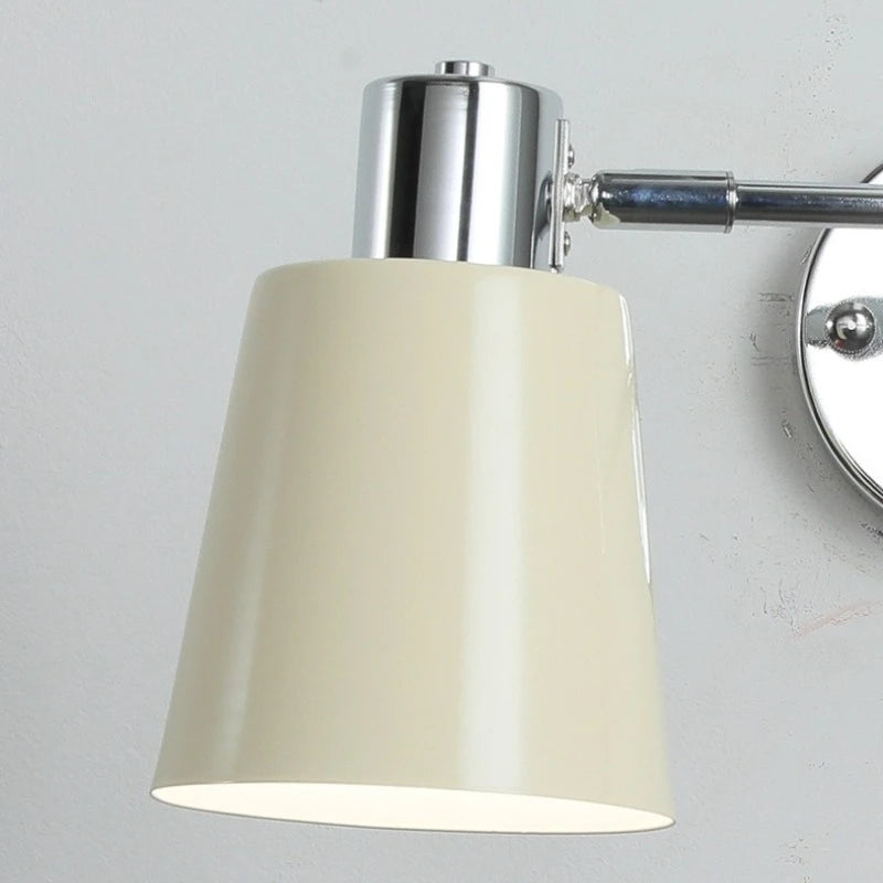 applique murale moderne bras articulé éclairage led blanc crème argenté chambre salon