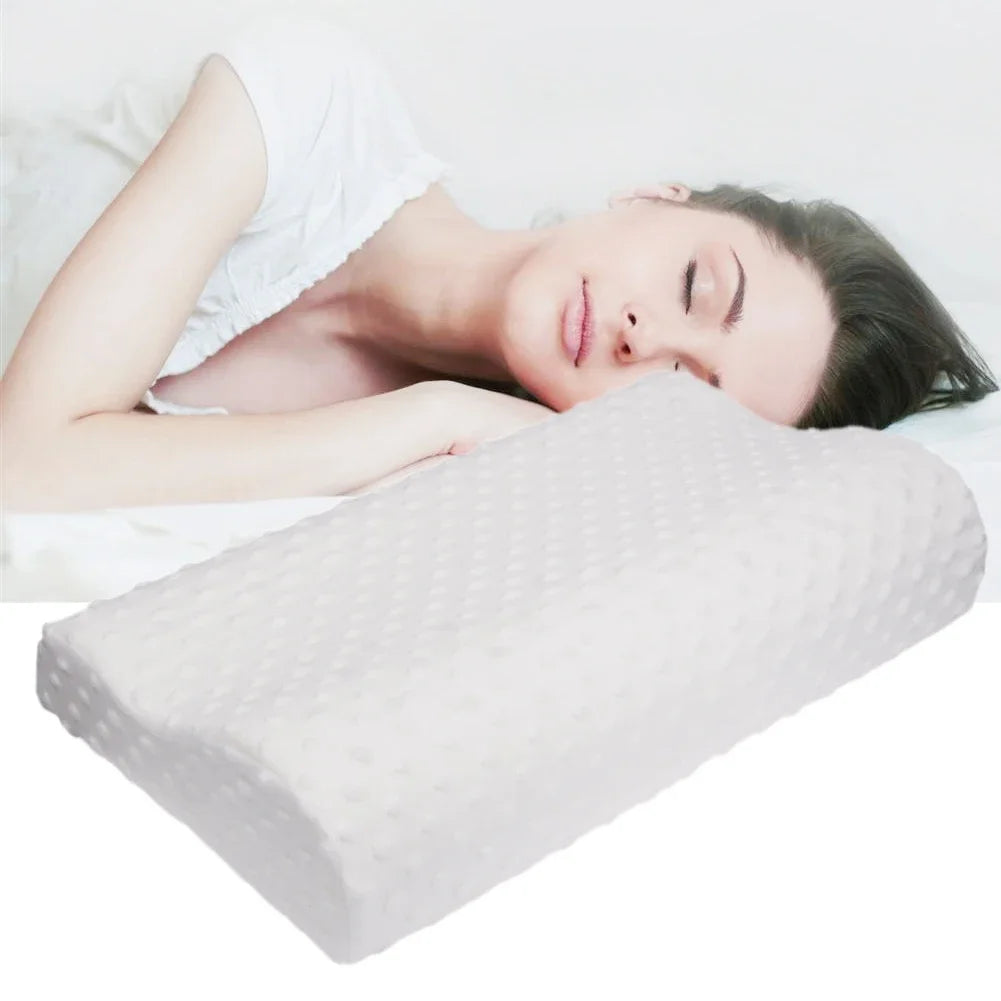 coussin mousse mémoire forme perforé bleu blanc moderne lit santé couverture protection nocturne