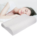coussin mousse mémoire forme perforé bleu blanc moderne lit santé couverture protection nocturne