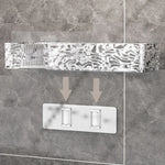 organisateur salle bain étagère murale transparent moderne luxe diffuseur huiles essentielles pots crème flacons