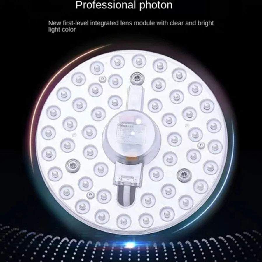 module led blanc rond lumiere ponctuelle moderne technologie 220v 12w 18w 24w 36w variable
