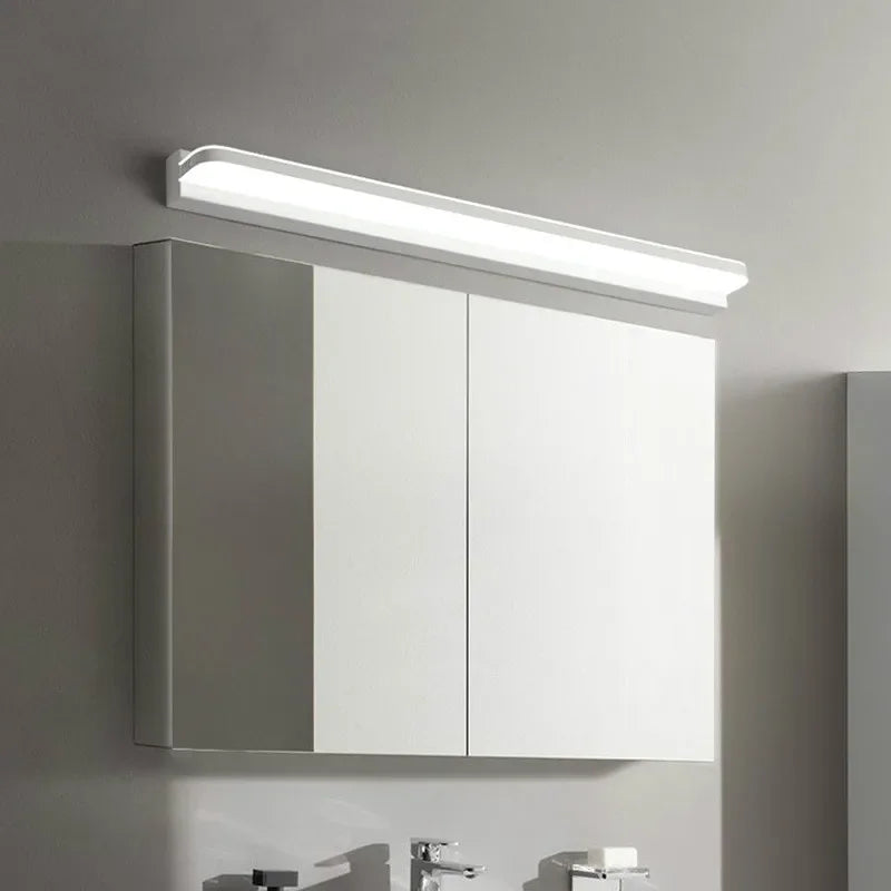 lampe led moderne rectangulaire blanche fixée mur cuisine chambre salle bain