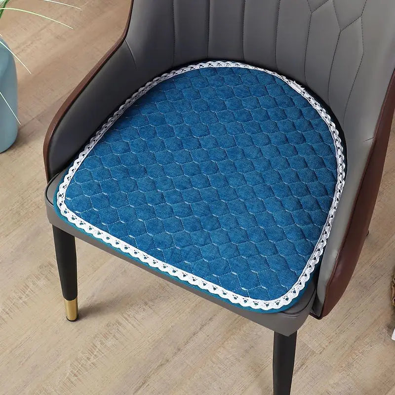 coussin chaise quilté moderne fibre polyester coton géométrique noir gris orange bleu
