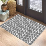 tapis sol antidérapant polyester résistant modernes couleurs vert violet orange gris blanc motifs géométriques