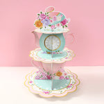 stand cupcakes rose fleurs romantique anniversaire mariage baptême vintage