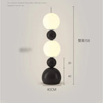 lampe sol moderne led rouge blanche noire sphères minimalistesintérieur décoration chambre salon