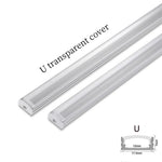 profilé aluminium bande led rigide couvercle opale argenté éclairage intérieur moderne