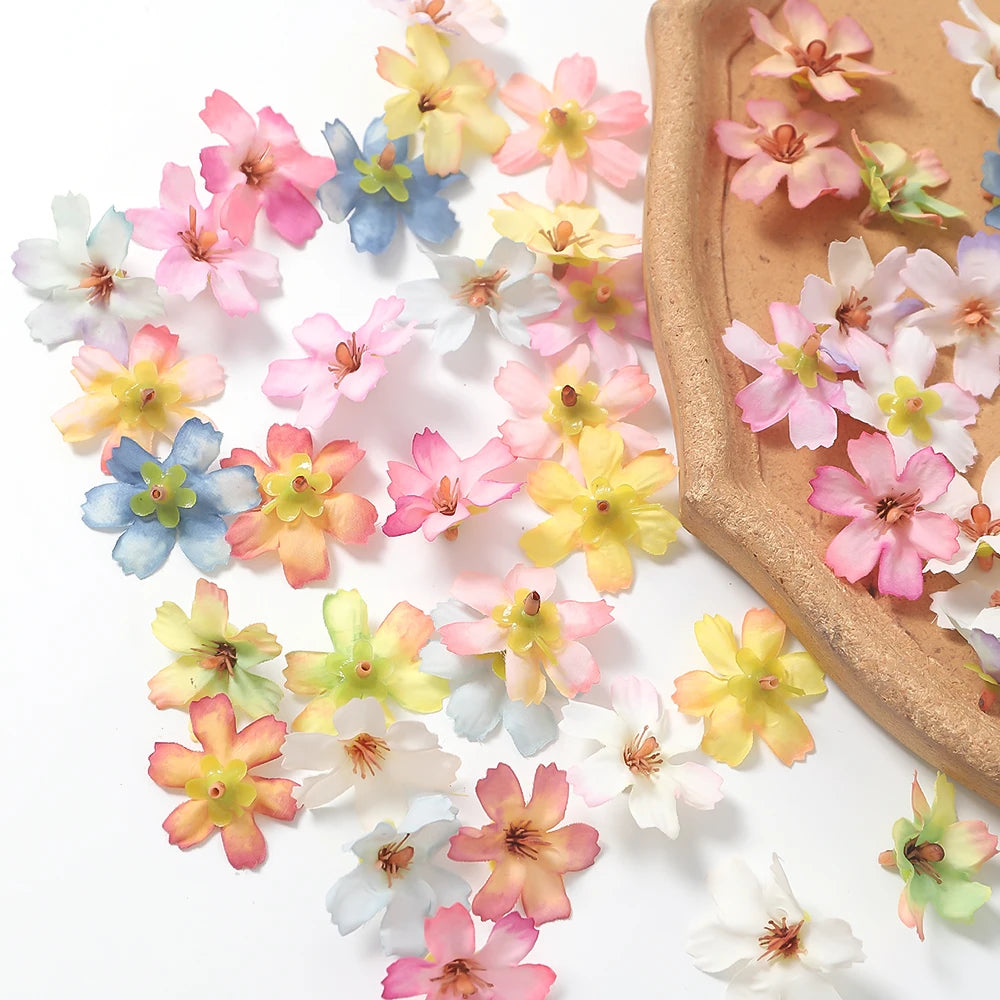 petites fleurs artificielles soie décoration mariage table murale guirlande fête maison intérieur