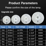 Panneau led plafonnier blanc moderne aimants 12w 18w 24w 36w 48w 72w