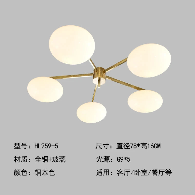 applique murale moderne dorée sphères translucides led touchette interrupteur blanc chambre salon