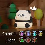 veilleuse animaux silicone cartoon rechargeable led table enfant douce mignonne colorful