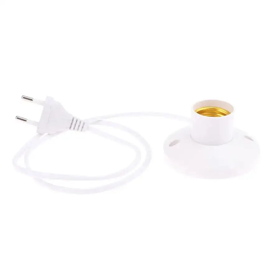 socle blanc ampoule e27 câble 1m moderne fixations lampe table led 100w