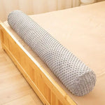 coussin ergonomique beige texture pointillée contemporain zip invisible amovible lavable 60cm 100cm