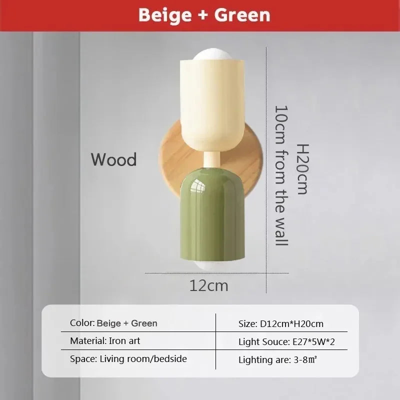 lampes murales modernes double tête éclairage cuisine minimalisteambiante 5w