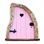 portes decoratives feeries couleur bois texturé motifs floraux decoration jardin intérieur