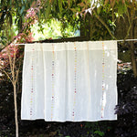 rideau blanc colorées moderne translucide maison 100% polyester inclusion accessoires
