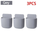 porte objets mural moderne adhésif blanc gris jaune respectueux environnement rechargeable multifonction plastique
