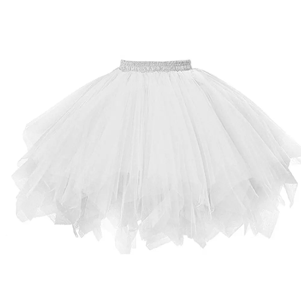 jupe tutu tulle rouge noir blanc vintage élastique dentelle junior mini translucide été femme