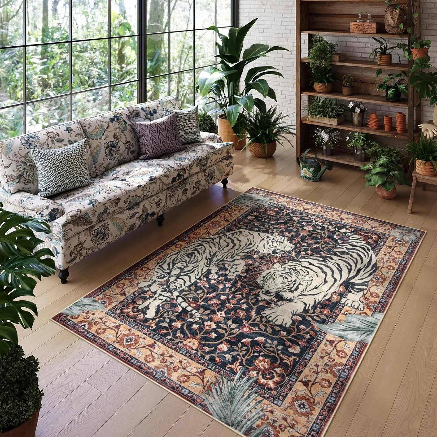 Tapis tigre doux lavable Ombre Interieur
