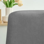 housse chaise velours gris moderne anti poussière couvrante restaurant mariage