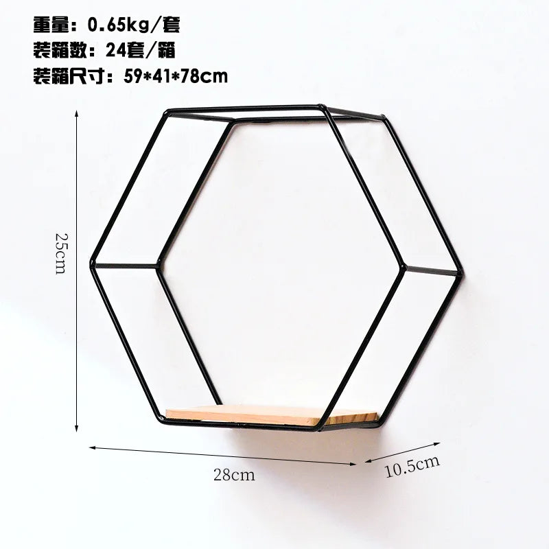 étagère murale hexagonale or moderne étagère murale noire métal étagère murale beige scandinave étagère
