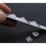 cache led transparent adhésif moderne 11x6.3mm légèrement opaque rond lisse bande led