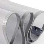 rideau porte pliable gris maille fine moderne résistant moustiques
