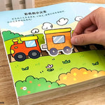 livre activités stickers multicolores animaux fruits dessin animé adhésifs éducatifs créatifs enfants jouetsscrição titles
