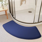 tapis bain gris moderne antidérapant absorbant texture douce polyester adhésif 100cm 40cm salon salle