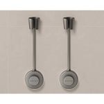 sèche cheveux mural adhésif moderne gris mat salle bain douche support organisation abs réutilisable
