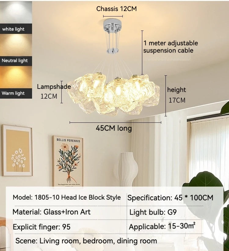 suspension lumineuse led verre dépoli moderne transparent reflets dorés 4500k 3000k 6000k