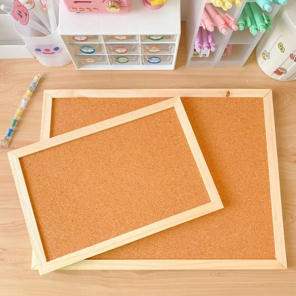 tableau liège marron clair double face clips classique photos messages diy 20x30cm 29x39cm