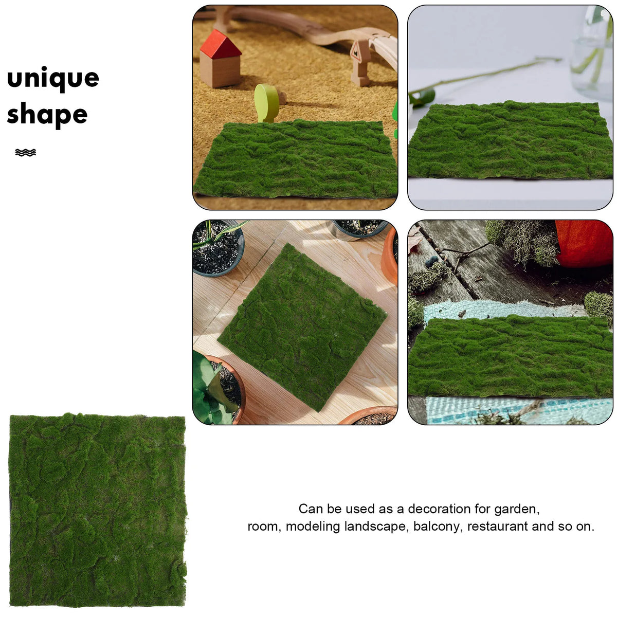 tapis artificiel mousse vert foncé moderne extérieur décoration anniversaire patio jardin synthétique