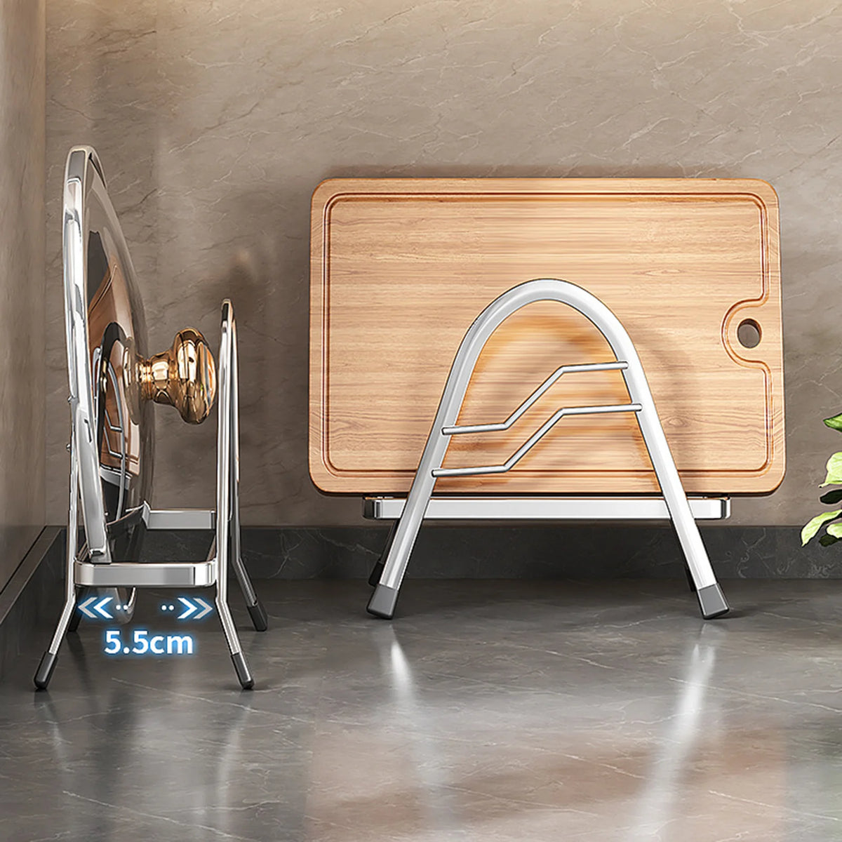 support planche découper acier inoxydable réutilisable moderne pieds caoutchouc transparent couvercle multifonctionnel cuisine