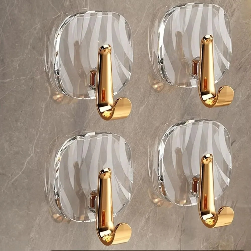 porte serviettes adhésifs moderne vert transparent beige reflets élégants auto colle sans perçage haute