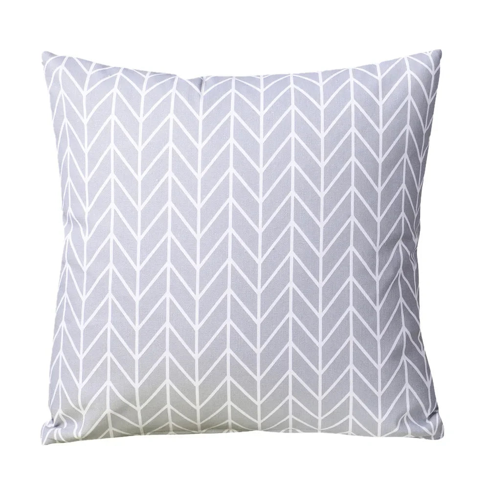 housse coussin lin géométrique multicolore moderne carré 45x45cm lit siège voiture