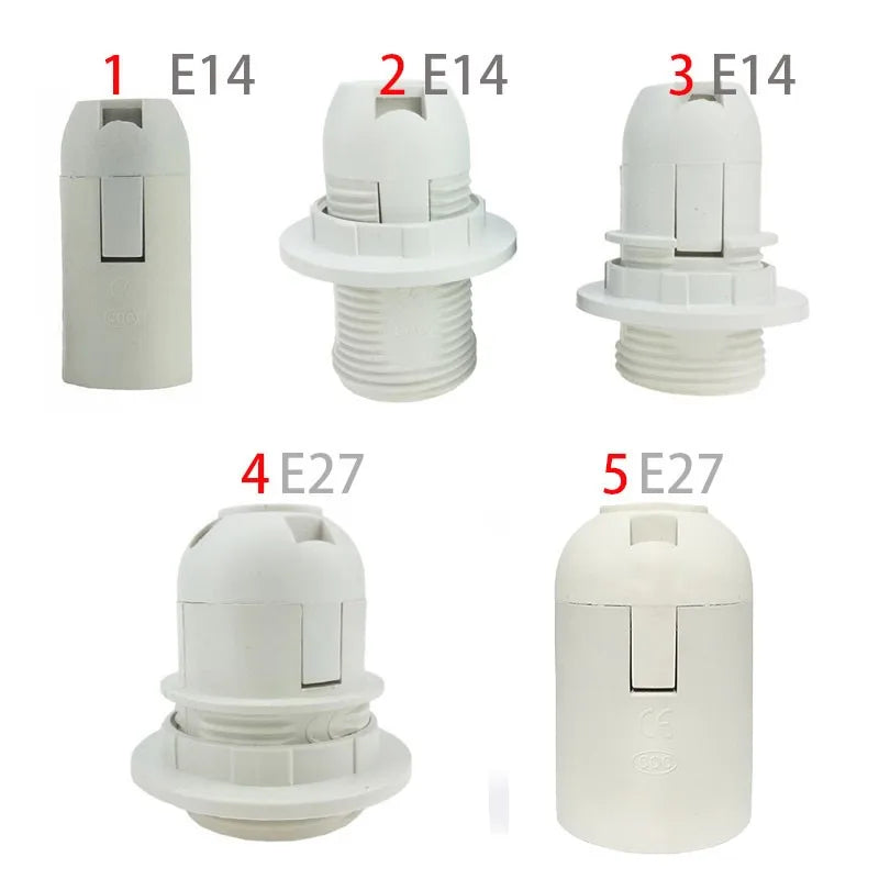 prise lampe e14 e27 blanc noir moderne base lampe led pendante plafonnier
