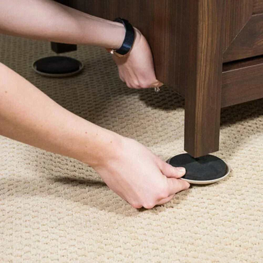 protecteurs meubles adhésifs rond beige noir antirayures tapis sol moderne