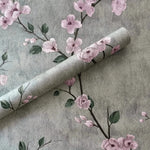 papier peint adhésif floral effets grunge moderne naturel résistant l'eau