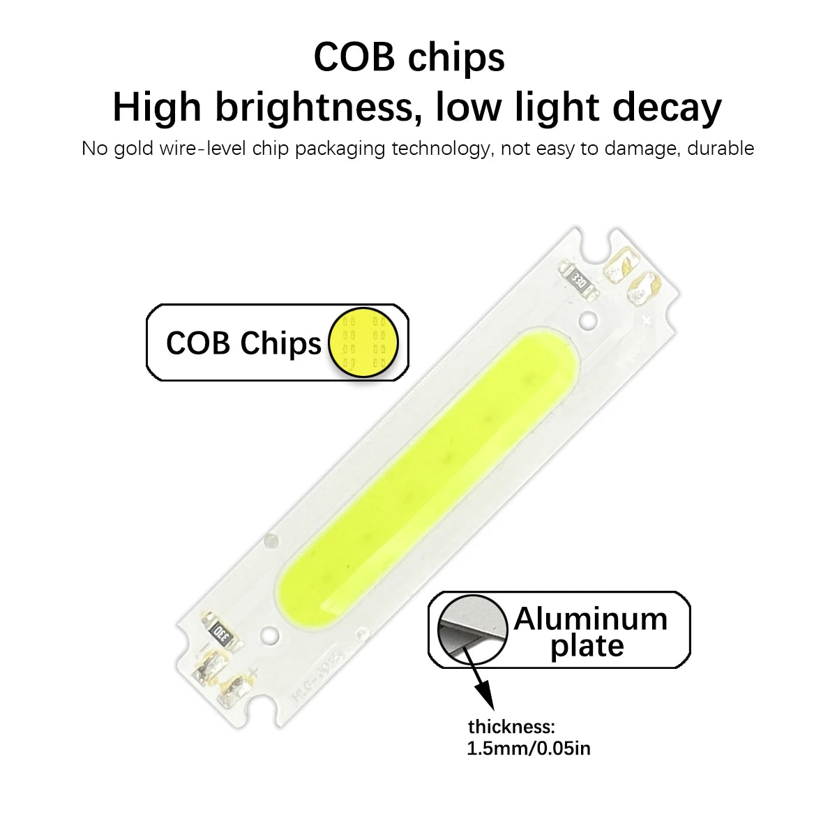 ampoules led cob 12v 2w vert clair orange blanc modernes diodes puces aluminium