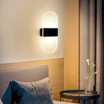 lampe murale rechargeable capteur mouvement blanc noir rectangle led moderne minimaliste interrupteur tactile