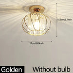lampe moderne élégante cristal doré transparent autoinstallation couloir balcon hall entrée