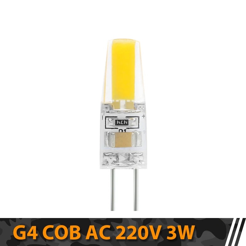 ampoules led blanc chaud 3w 6w g4 ac dc 12v 220v moderne transparentes 30000h