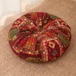 coussin ethnique motif floral géométrique bleu rouge vert beige coussin siège coussin dossier polyester
