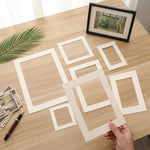passe partout rectangulaire blanc papier cadre photo décoration intérieure œuvre d'art classique