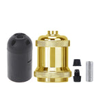 ampoule vis e27 bronze noir cuivre argenté texture brossée vintage opacité fixée vis câble