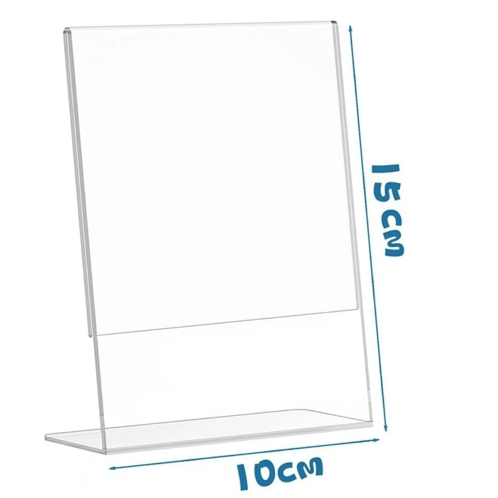 support photo transparent moderne cadre double face 15cm 10cm publicitaire sans motif
