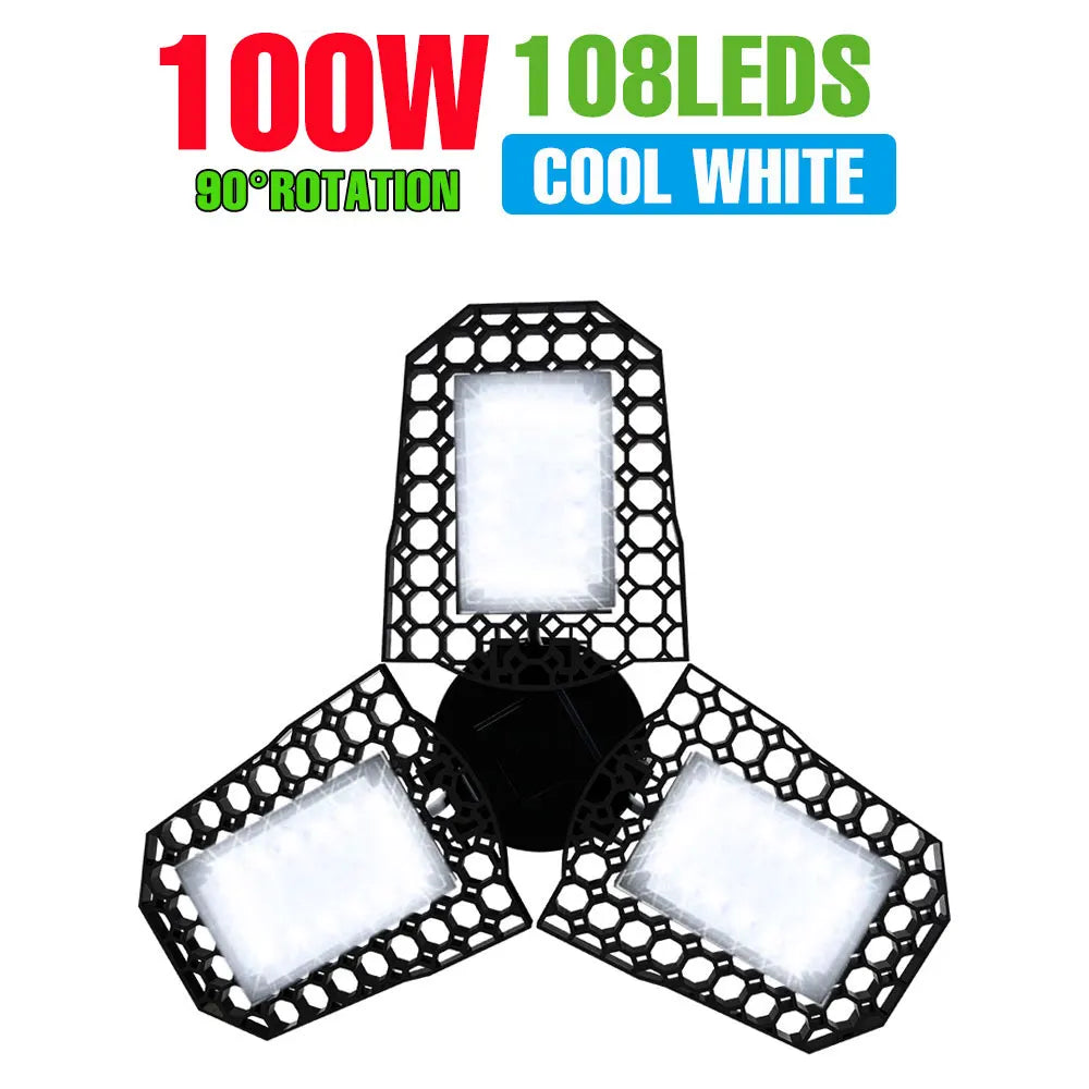 lampe led déformable noire moderne grille perforations 100w 200w 300w e26 e27