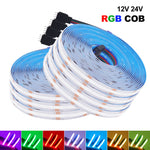 ruban led rgb cob flexible haute luminosité étanche adhésif salon décoration intérieure moderne
