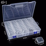 boîtes rangement transparentes modernes clips serrage set 30 compartiments organisation bijoux petits objets